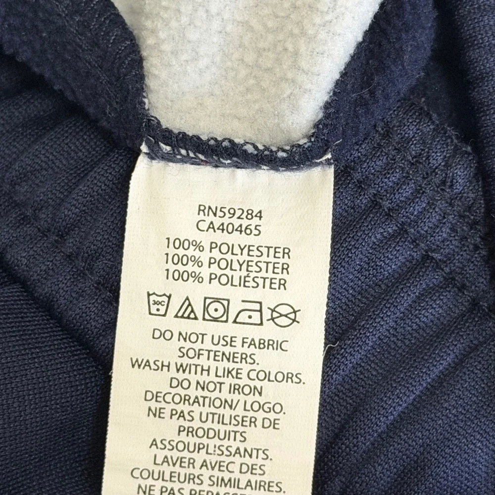 The Childrens Place Sport Boys XL 14 Navy Blue Marble Stripe Fleece Joggers